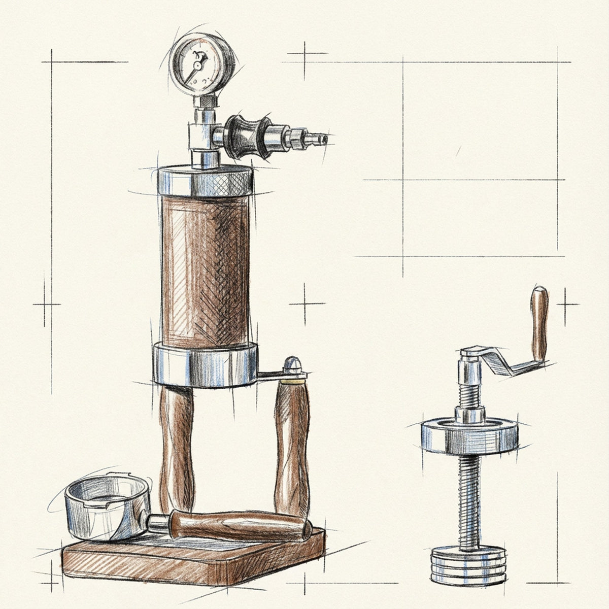 ALM KOPi Nomad Hybrid Portable Espresso Machine | Hand-Crank & Pneumatic 2-in-1