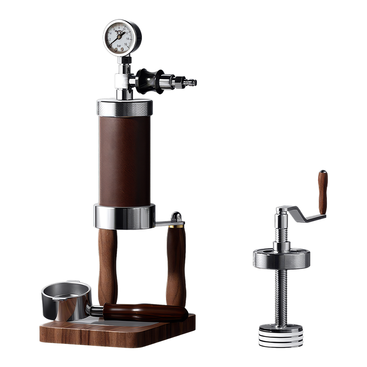 ALM KOPi Nomad Hybrid Portable Espresso Machine | Hand-Crank & Pneumatic 2-in-1