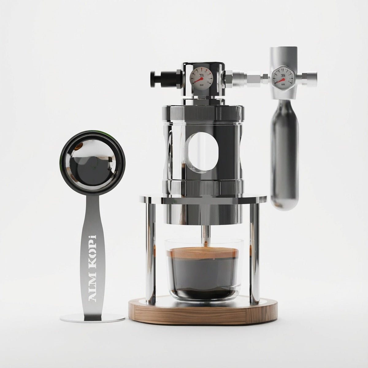 ALM KOPi Micro Pneumatic Espresso Machine | Air-Powered 58mm Desktop