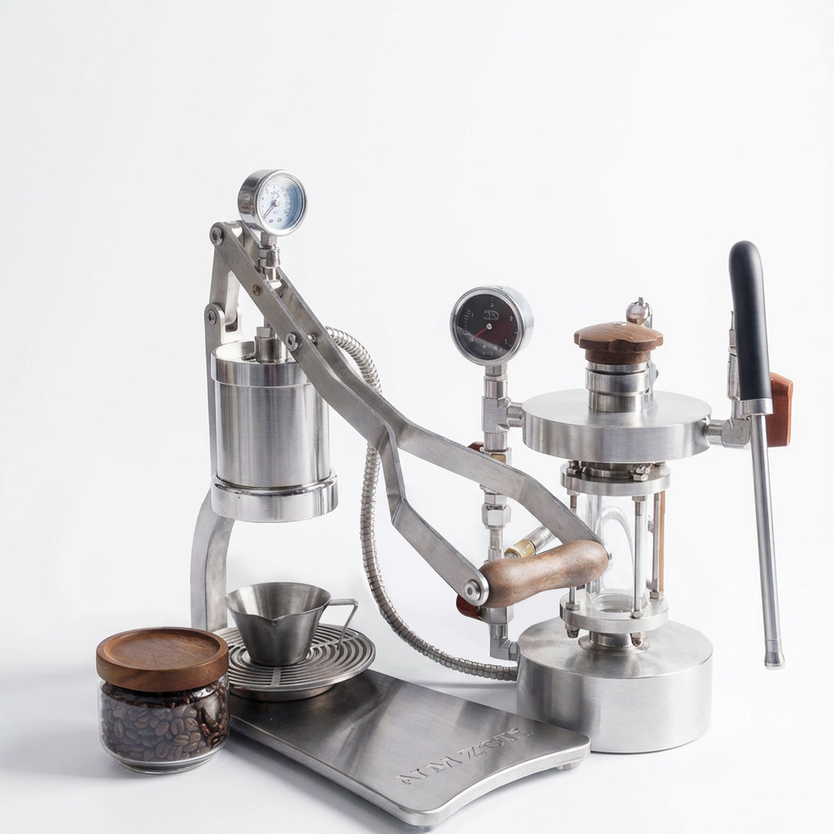 ALM KOPi 2P Manual Lever Espresso Machine | Stainless Steel Base & Drip Tray