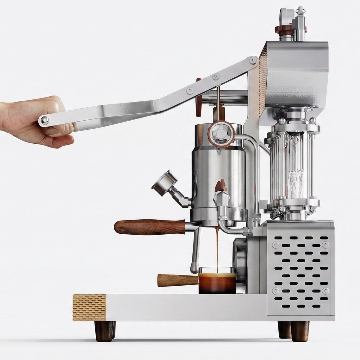 ALM KOPi 6S Flagship Dual Boiler Lever Machine | Saturated Group Head Technology