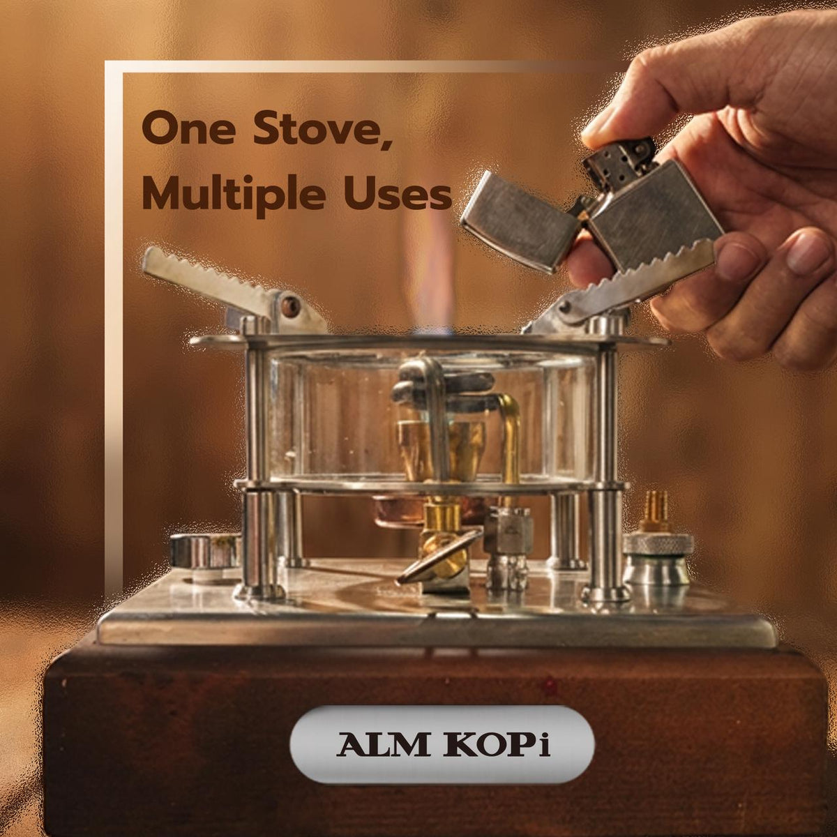 ALM KOPi Alcohol Stove | Safe Extraction Workstation | All-in-One Heat Source