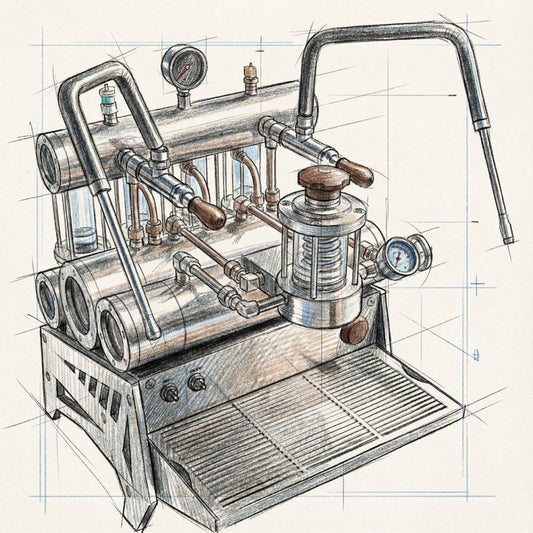 ALM KOPi 7P Commercial Semi-Auto Espresso Machine | Gear Pump & App Profiling