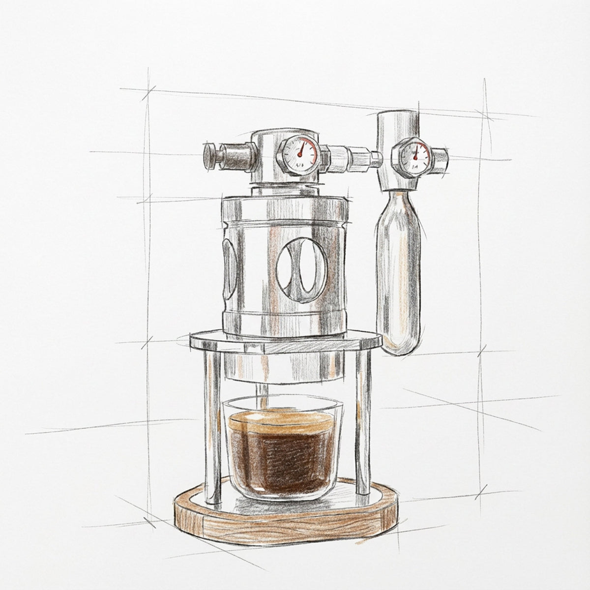 ALM KOPi Micro Pneumatic Espresso Machine | Air-Powered 58mm Desktop
