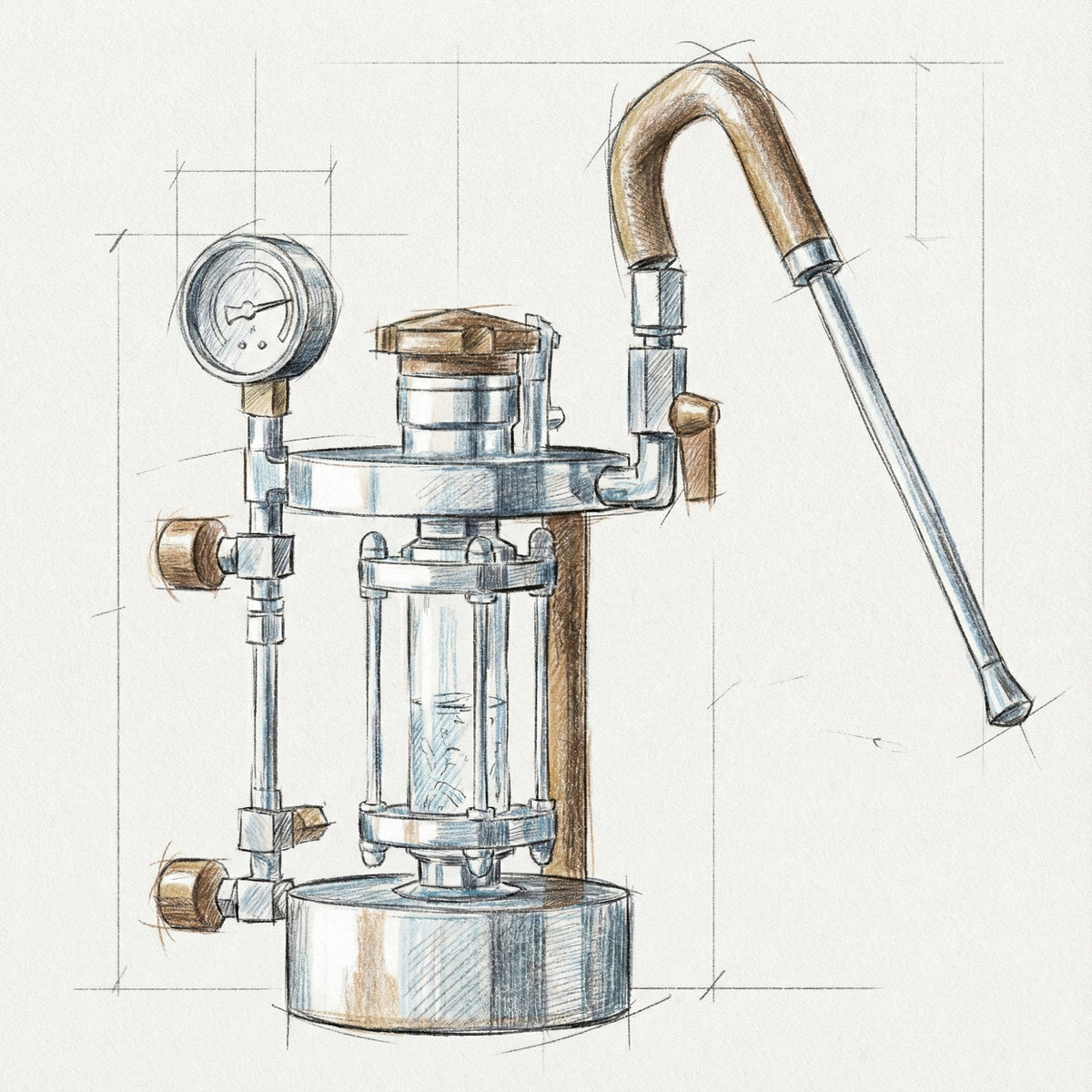 ALM KOPi Z-Series Visual Steam Station | Professional Milk Steamer (Gatling Style)