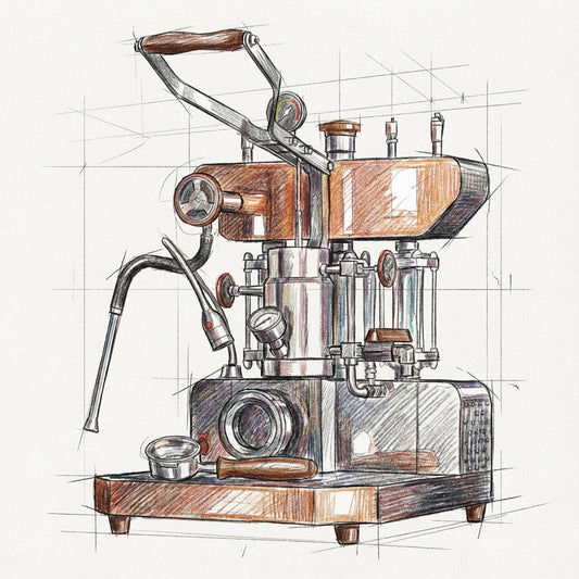 ALM KOPi 6S Flagship Dual Boiler Lever Machine | Saturated Group Head Technology