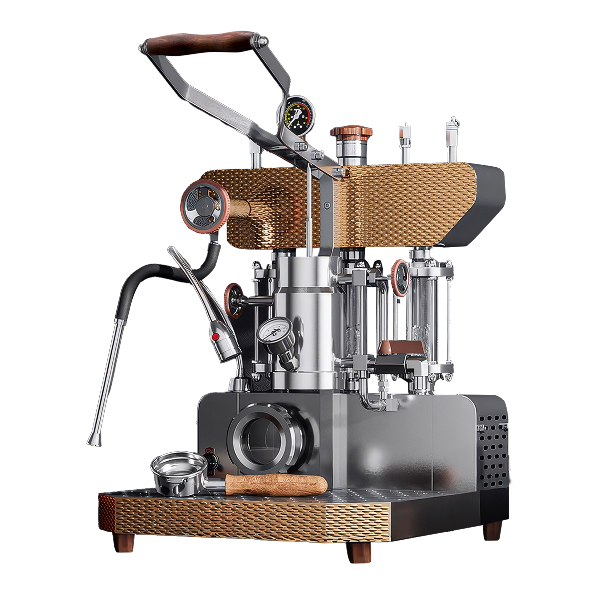 ALM KOPi 6S Flagship Dual Boiler Lever Machine | Saturated Group Head Technology