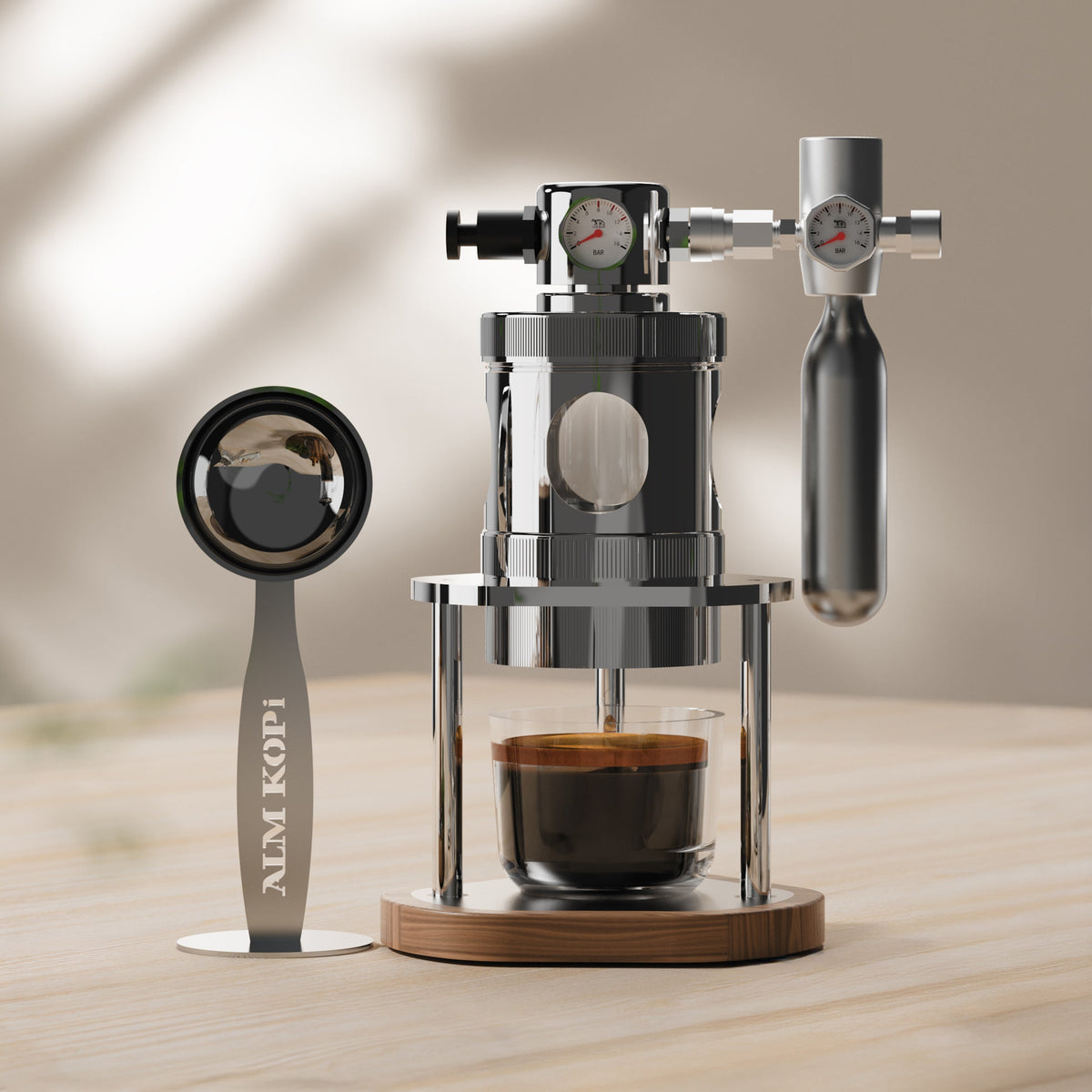 ALM KOPi Micro Pneumatic Espresso Machine | Air-Powered 58mm Desktop