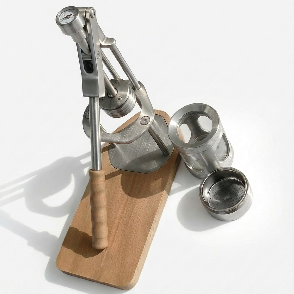 Top-down View of ALM KOPi 58mm Manual Lever Espresso Machine Design